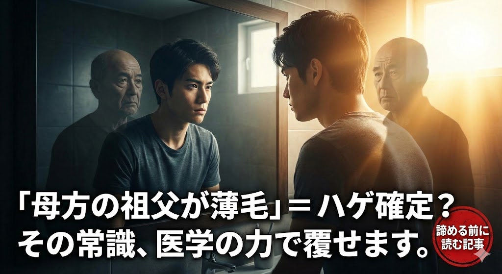 薄毛は遺伝だから諦める？確率は75%でも「維持」できる唯一の方法