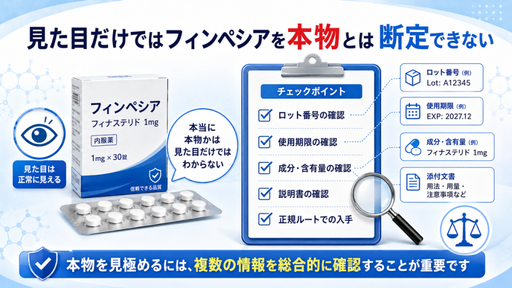 見た目だけでは本物と断定できない